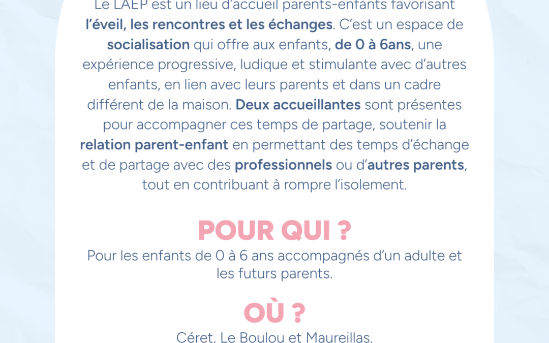 RÉOUVERTURE DE LAEP